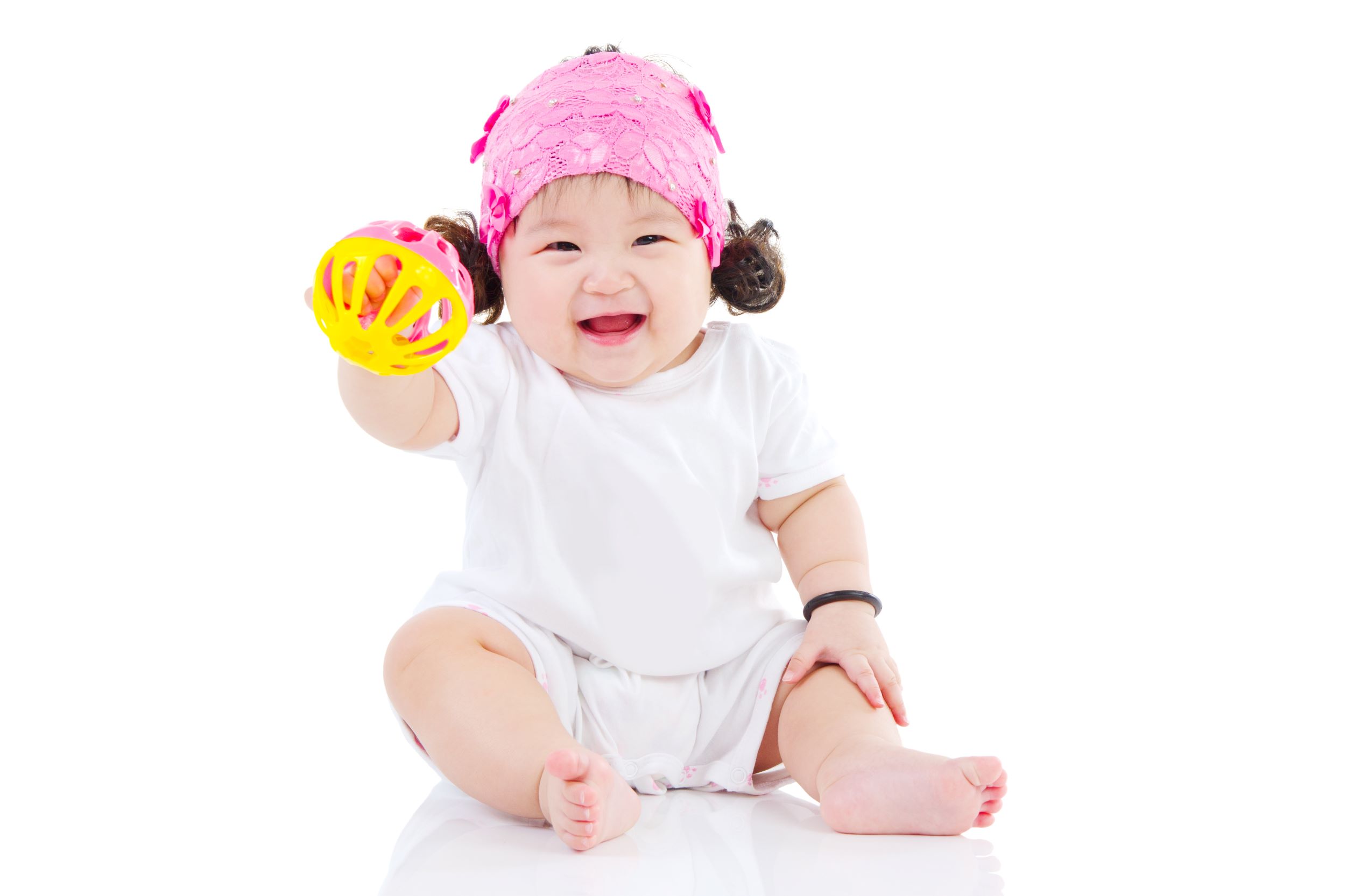 baby laughing